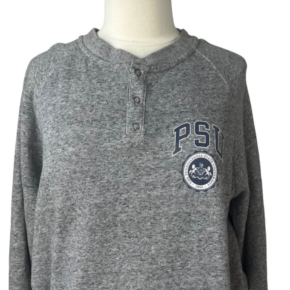 Penn State Snap Sweatshirt Womens Large Gray Tailgate Fanwear - Picture 3 of 12